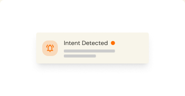 Seller intent detected notification